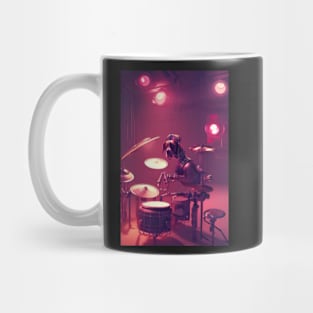 Cyber Dog Jams On The Drums Mug